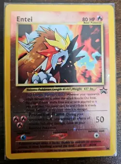 Entei 34 Pokemon TCG Black Star Promo Reverse Holo Movie Promo MP - Image 1