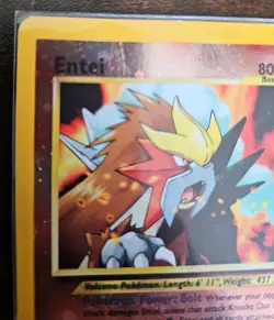 Entei 34 Pokemon TCG Black Star Promo Reverse Holo Movie Promo MP - Image 2