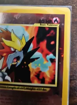 Entei 34 Pokemon TCG Black Star Promo Reverse Holo Movie Promo MP - Image 3