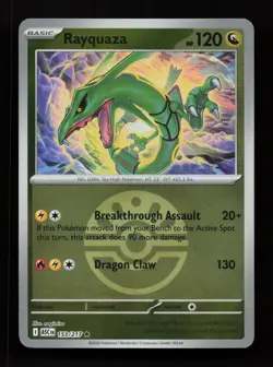 Rayquaza 153/217 Rare ME: Ascended Heroes Pokemon Reverse Holo Near Mint - Image 1