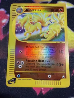 Pokemon Ninetales 25/147 Aquapolis Reverse Holo Rare Near Mint - Image 1