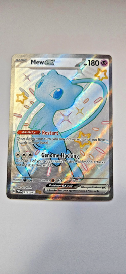 Pokemon TCG Mew ex 216/091 SV: Paldean Fates Holo NM! - Image 1