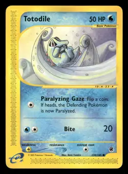 Totodile (135) 135/165 Common Pokemon Expedition - Image 1