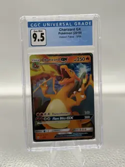 CGC 9.5 Gem Mint Pokemon TCG Charizard GX Hidden Fates 9/68 Holo Ultra Rare - Image 1