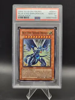 PSA 10 - Blue-Eyes Shining Dragon MOV-EN001 Yu-Gi-Oh! Movie Promo Holo - Image 1