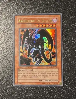 Yugioh Archfiend of Gilfer JMP-EN003 Ultra Rare MP - Image 1