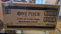 One Piece OP-11 A Fist Of Divine Speed Booster Box Case English SEALED 12 Boxes - Image 2