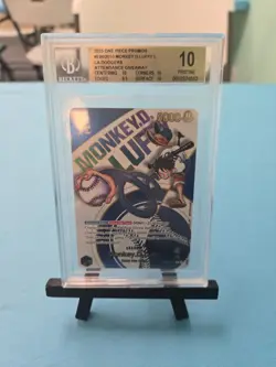 One Piece BGS10 PRISTINE Monkey D. Luffy Promo 2025 EB02-010 LA Dodgers English - Image 1
