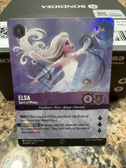 2023 Disney Lorcana Elsa Spirit of Winter Enchanted EN1 207/204 - Image 1