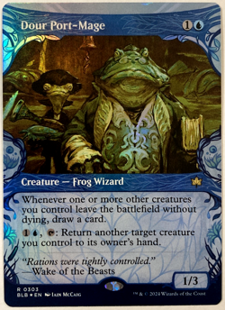 MTG Dour Port-Mage (Showcase Foil) Bloomburrow 303 NM - Image 1