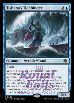Tishana's Tidebinder 1x FOIL Lost Caverns of Ixalan MTG LCI Rare MINT blue - Image 1