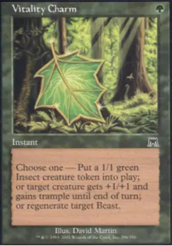 Vitality Charm -Foil Medium Play MTG Onslaught - Image 1