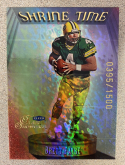 1999 Fleer Flair Showcase Shrine Time Brett Favre /1500 - Image 1