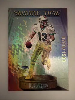 1999 Dan Marino Fleer Flair Showcase Shrine Time - Image 1