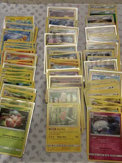 2018 Pokemon Sun & Moon Ultra Prism Partial Set Lot 98 Cards Holos Reverse Foils - Image 1