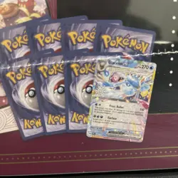 Pokemon TCG Holiday Advent Calendar 2025 Glaceon Ex Snowflake Stamped Promo Card - Image 4