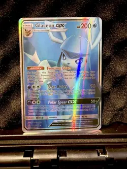 Pokemon TCG Glaceon GX Ultra Prism Holo Card Sun & Moon 141/156 - Image 1
