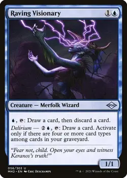 Raving Visionary - Modern Horizons 2 MH2- MTG - LP Magic - 56 U - Image 1