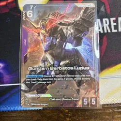 Gundam Card Game Steel Requiem Gundam Barbatos Lupus GD03-050 LR+ - Image 1