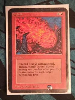 ALPHA Fireball MTG -Rare Magic the gathrring - Image 1