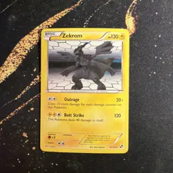 Pokemon TCG Zekrom Black White Holo Rare Card 47/114 - Image 1