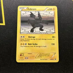 Zekrom BW005 LP/EX -Vintage Rare Holo Pokemon Card- Black Star Promo (4s) - Image 1