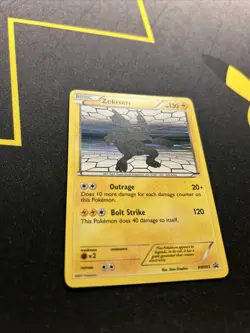 Zekrom BW005 LP/EX -Vintage Rare Holo Pokemon Card- Black Star Promo (4s) - Image 2