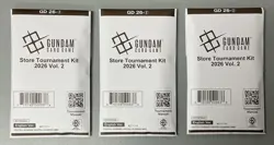 (3) x Gundam Card Game Store Tournament Kit 2026 Vol 2 SEALED English - Image 1