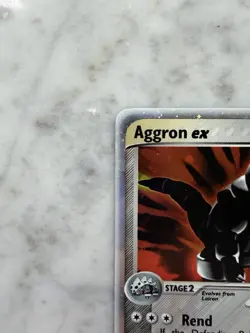 Pokemon TCG Aggron EX Sandstorm Holo Rare Card 95/100 MP - Image 3