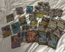 Pokemon Card Lot, NM/M, Leafeon, Victini, Oversized/Jumbo, Rayquaza 45 Total - Image 1