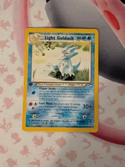 Light Golduck 47/105 LP 1st Edition Neo Destiny Pokemon Card. - Image 1