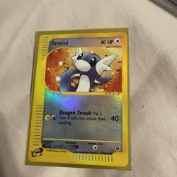 Dratini 107/165 Reverse Holo Expedition Pokemon Card 2002 WoTC E-Reader NM - Image 1