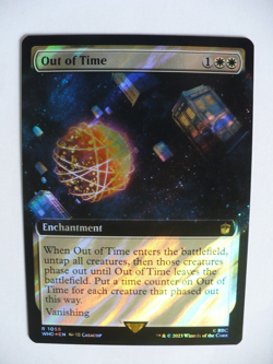 10 Dr Who Magic The Gathering RARE Surge Foil Extended Art Cards Set 1 - Image 3