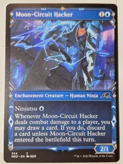 Moon-Circuit Hacker - SHOWCASE - Kamigawa: Neon Dynasty- Magic the Gathering MTG - Image 1