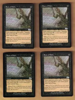 4x Rain of Filth - (Urza's Saga, Uncommon, English, 1998) MTG 4 Playset - Image 1