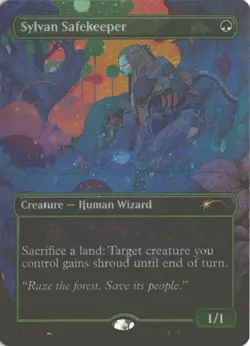 MTG Sylvan Safekeeper (2109) *Galaxy Foil* Secret Lair: Alien Auroras MT/NM - Image 1