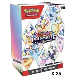 Pokemon Prismatic Evolutions Booster Bundle SEALED Case (25× Bundles) - Image 1