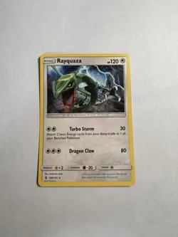 Pokemon Rayquaza 106/145 Non Holo Sun & Moon 2017 Guardians Rising - Image 1