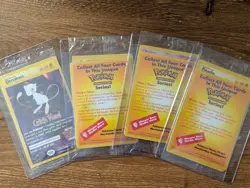 4x SEALED 1999 Pokemon Black Star Promo WB Movie Stamp PIKACHU DRAGONITE MEWTWO - Image 1