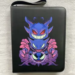 Trading Cards Album Pokemon 900 Cards Ghastly Haunted Gengar Graphic Binder - Image 1