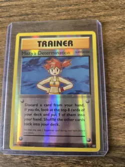 Pokemon Misty's Determination Reverse Holo Evolutions 80/108 Trainer Uncommon - Image 1
