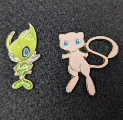 Official Pokemon TCG Mew & Celebi Pins 20th Anniversary Generations Mythical New - Image 1