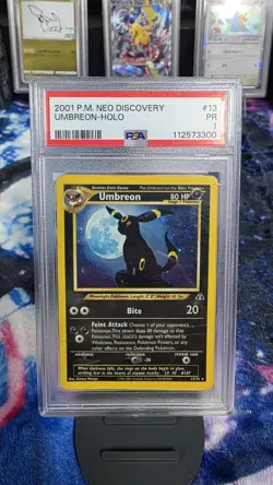 2001 POKEMON NEO DISCOVERY #13 UMBREON-HOLO PSA 1 - Image 1