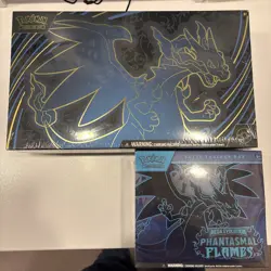 Pokemon TCG UPC and ETB Bundle - Phantasmal Flames & Mega Charizard X Sealed - Image 1