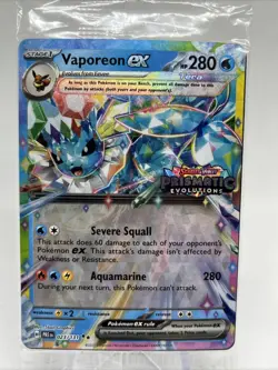 Pokemon Vaporeon EX 023/131 Prismatic Evolutions Stamp Promo Sealed - Image 1