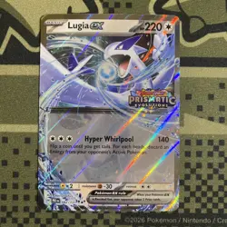Lugia ex 082/131 (Prismatic Evolutions Stamped) Double Rare Holo Pokemon TCG - Image 1