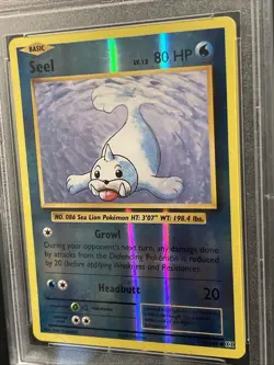 2016 Pokemon XY SEEL REV.FOIL Evolutions PSA 8 NM-MT #28 Reverse Holo - Image 2