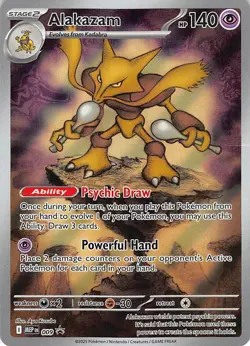 Alakazam - 009 009 Holo Promo ME: Mega Evolution Promo Pokemon Near Mint - Image 1