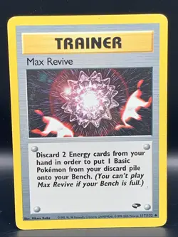MAX REVIVE 117/132 TRAINER CARD 1995, 96, 98 Pokemon/ Nintendo - Image 1