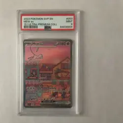 Pokemon Mew ex EX Promo Full Art Holo 053 Scarlet & Violet PSA 9 2023 - Image 1